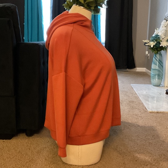 Cable & Gauge Rust Orange Zip-Up Hoodie - Picture 4 of 7